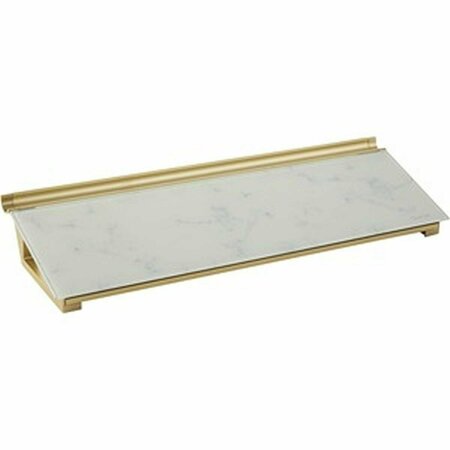 EASY-TO-ORGANIZE 18 x 6 in. Glass Pad Marble Board EA3748698